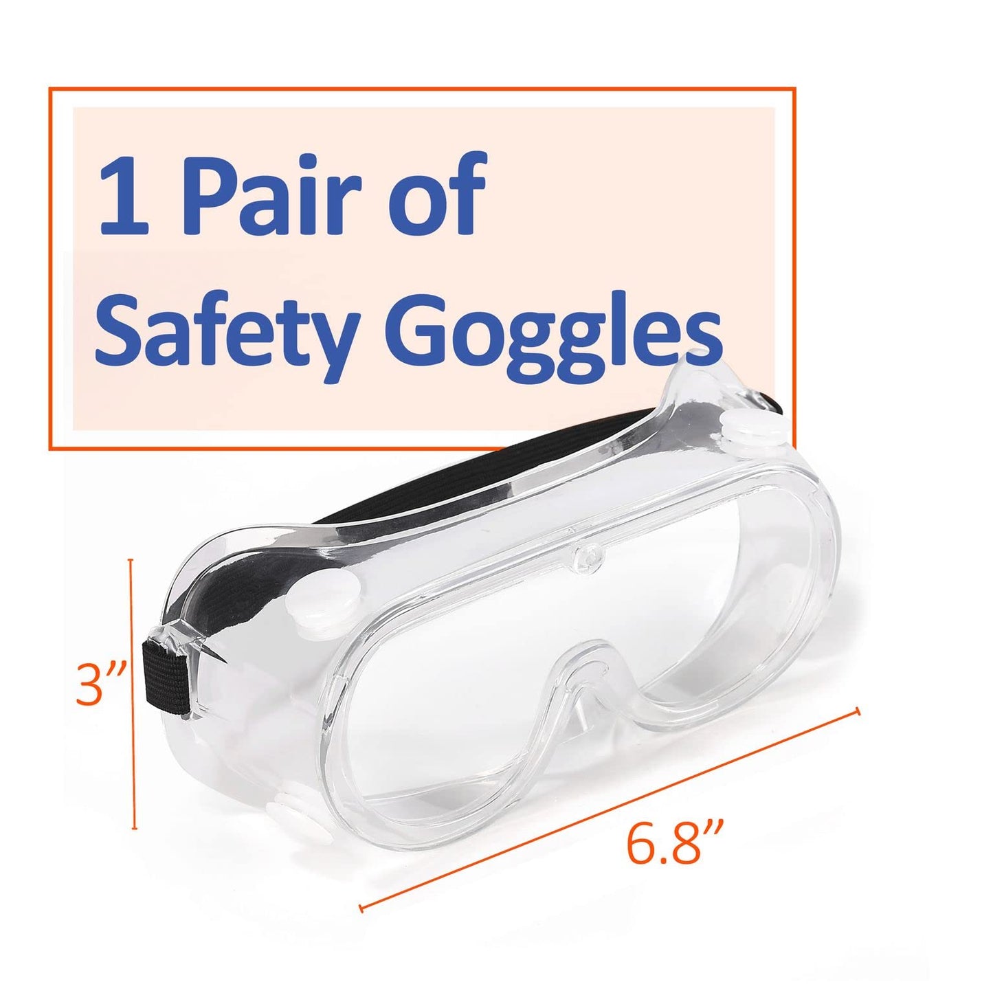 UNCO- Safety Goggles Over Glasses, Protective Goggles, Safety Goggles Anti Fog, Work, Safety Glasses Over