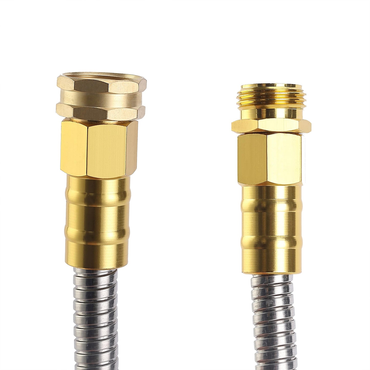 UNCO- Garden Hose, 6 Feet, Stainless Steel Hose, Metal Hose, Metal Garden Hose, Stainless Steel Garden Hose, Outdoor Hose, No Kink Garden Hose, Short Garden Hose, Garden Hose Metal