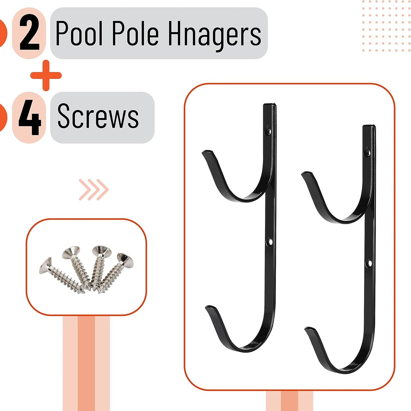 UNCO- Pool Pole Hanger and Skimmer Net