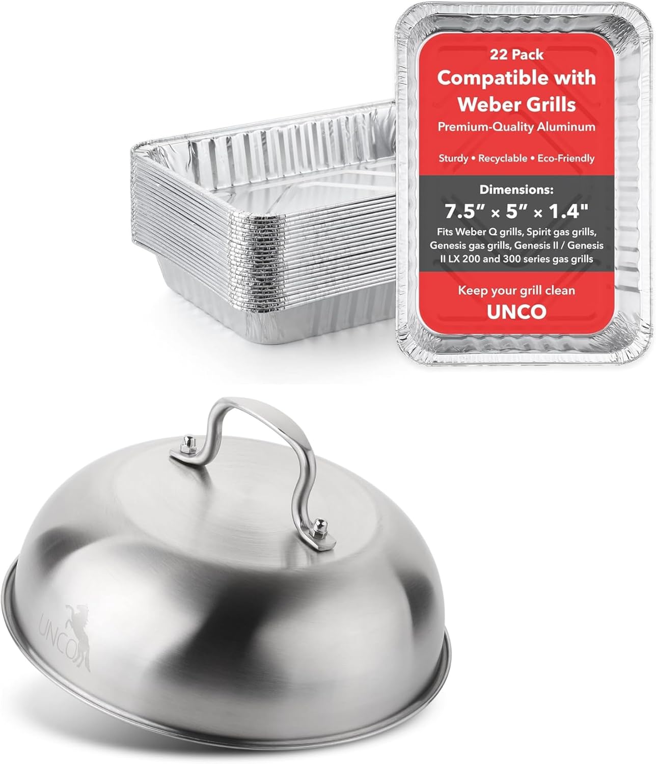 UNCO- Melting Dome and Aluminum Drip Pans