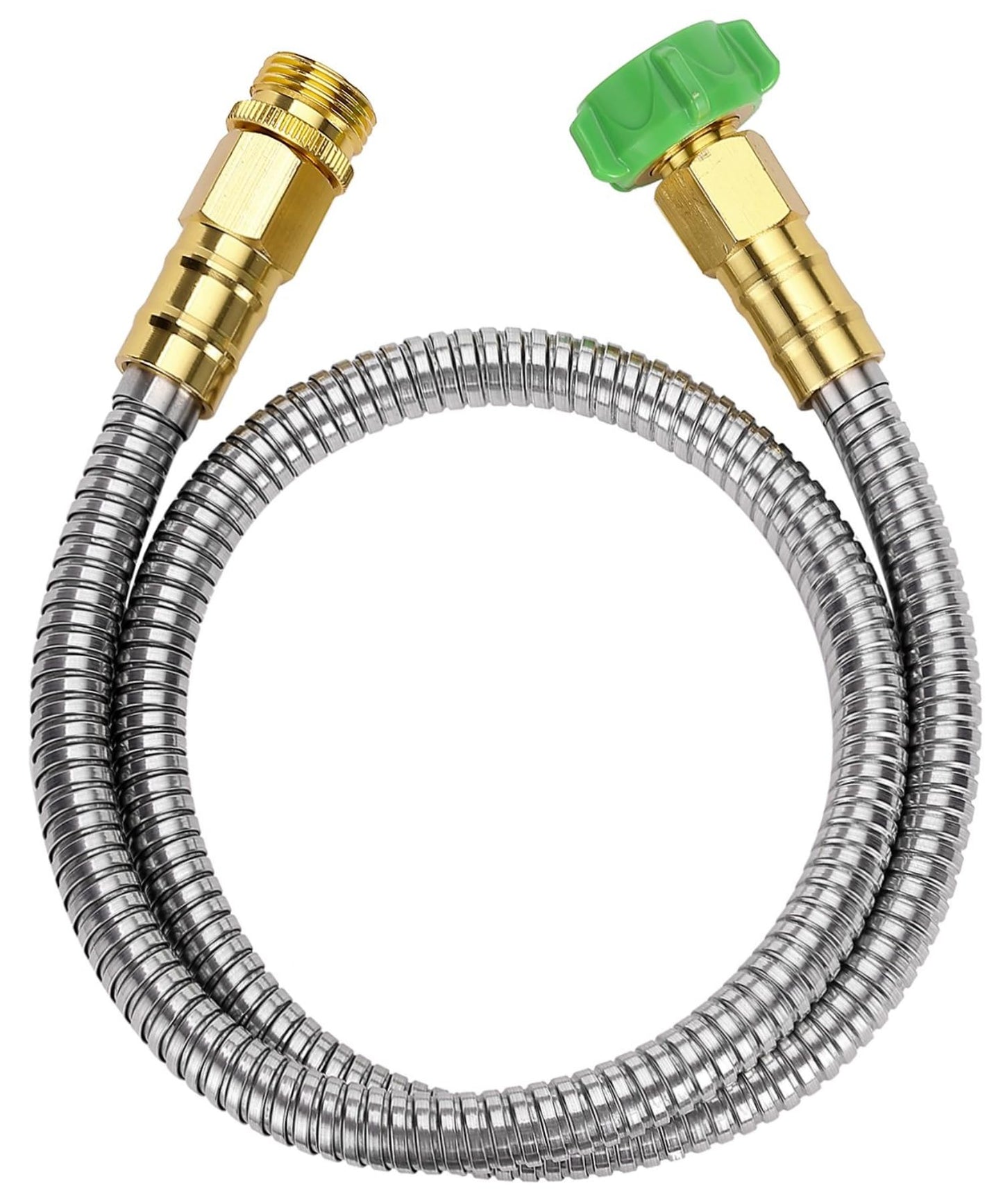 UNCO- Garden Hose, 6 Feet, Stainless Steel Hose, Metal Hose, Metal Garden Hose, Stainless Steel Garden Hose, Outdoor Hose, No Kink Garden Hose, Short Garden Hose, Garden Hose Metal