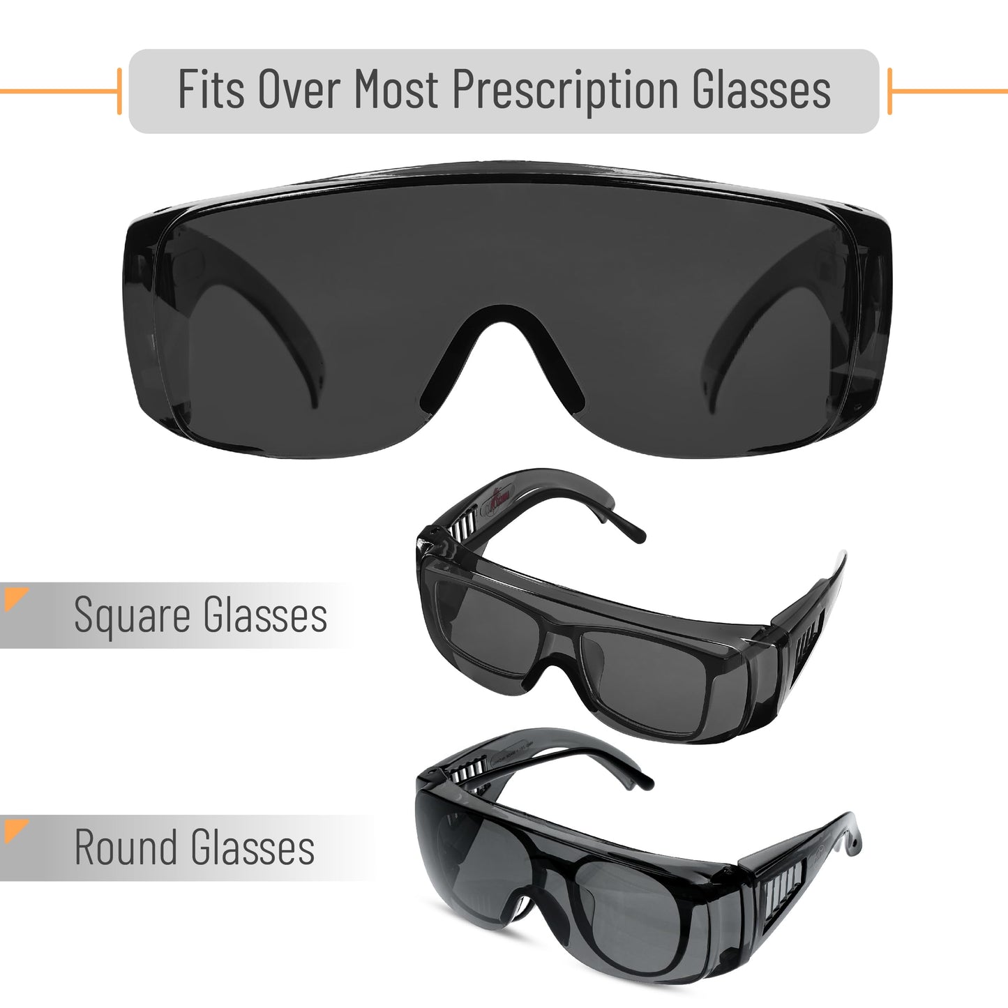 UNCO- Safety Goggles Over Glasses, Protective Goggles, Safety Goggles Anti Fog, Work, Safety Glasses Over