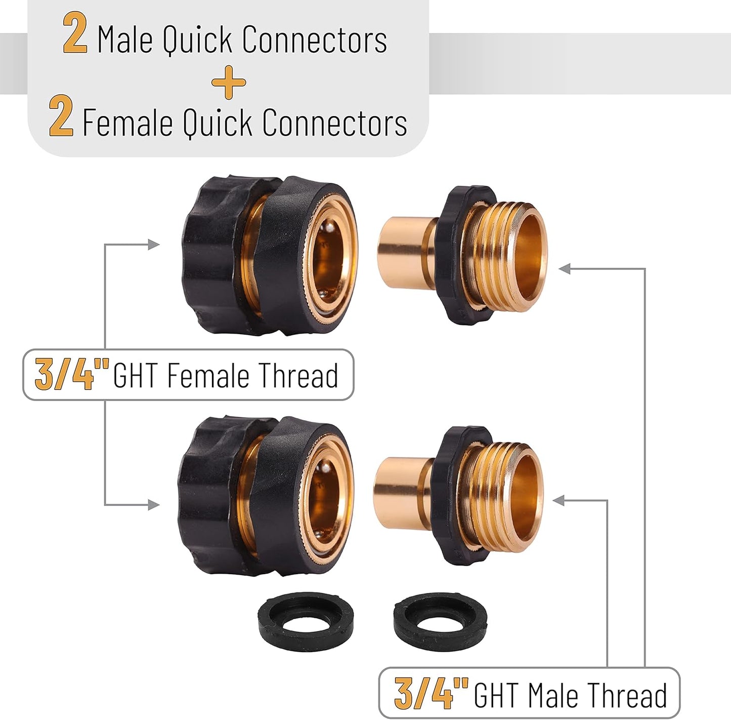 UNCO- Garden Hose with Quick Connectors