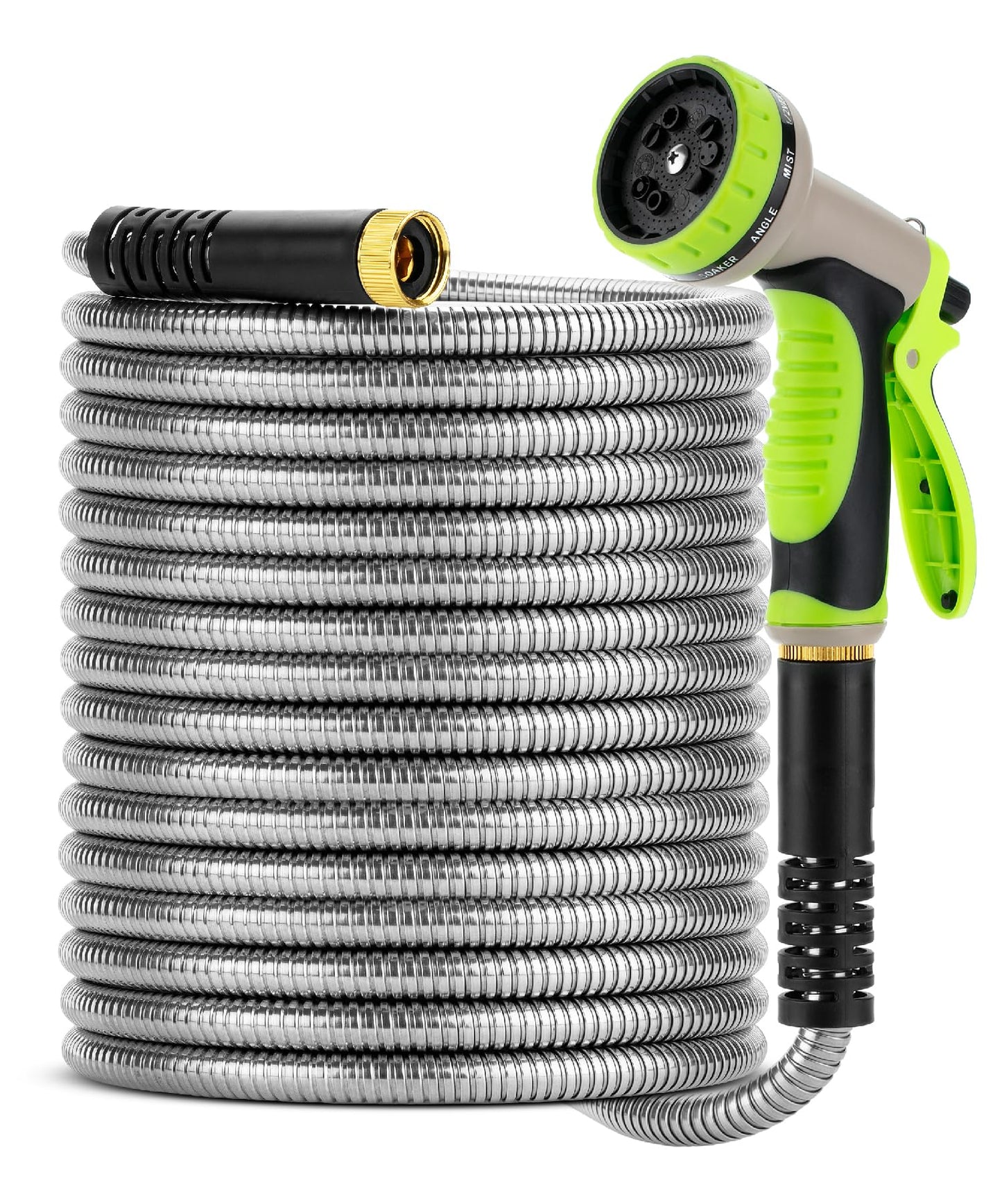 UNCO- Garden Hose, 6 Feet, Stainless Steel Hose, Metal Hose, Metal Garden Hose, Stainless Steel Garden Hose, Outdoor Hose, No Kink Garden Hose, Short Garden Hose, Garden Hose Metal