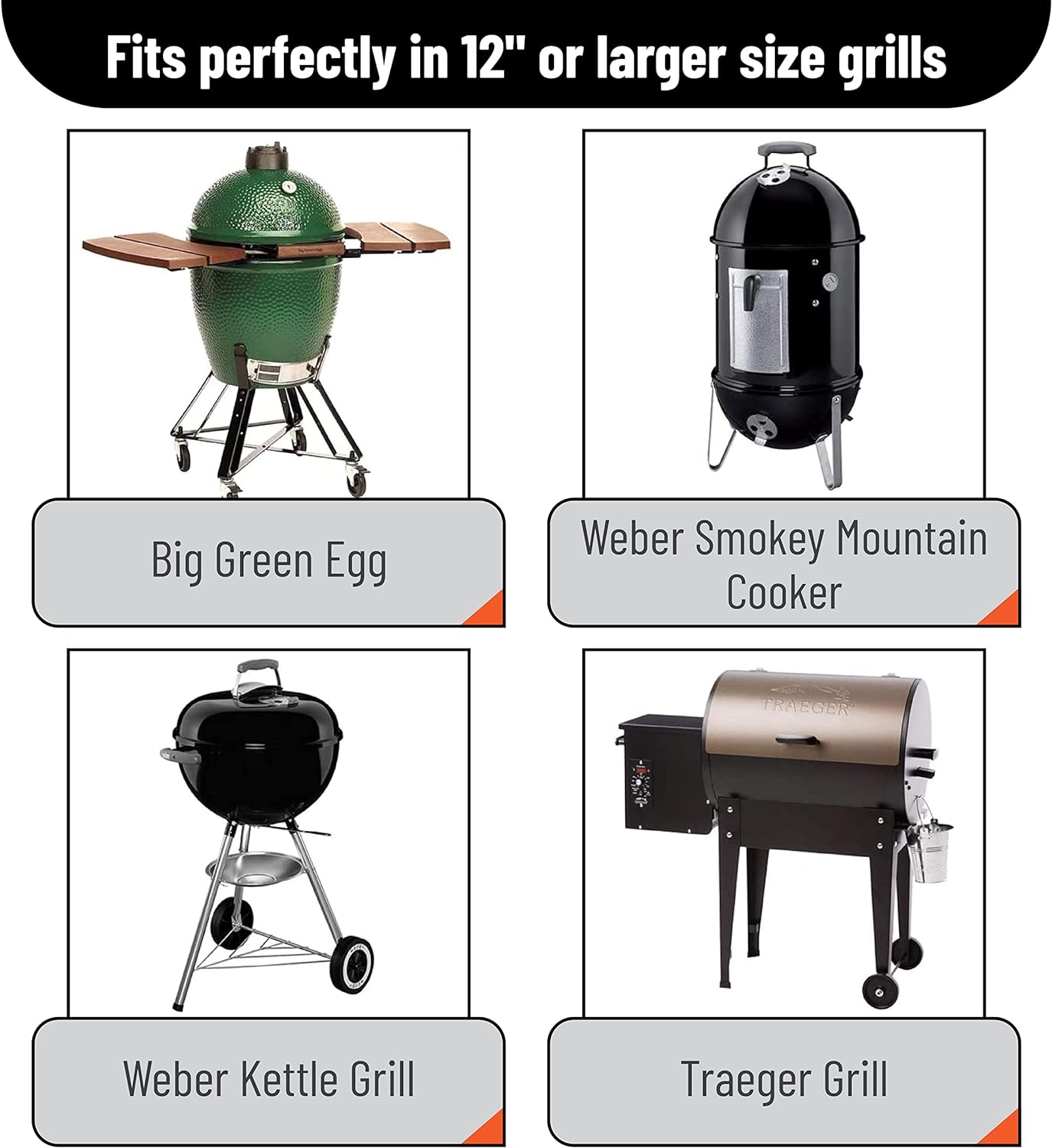 UNCO- Chicken Leg Rack for Grill with Drip Pan and Stainless Steel Rib Rack