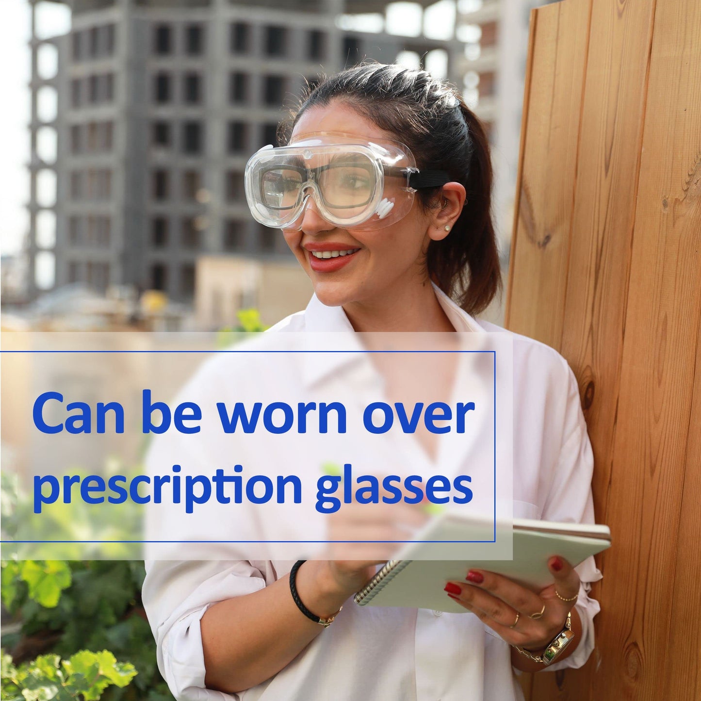 UNCO- Safety Goggles Over Glasses, Protective Goggles, Safety Goggles Anti Fog, Work, Safety Glasses Over