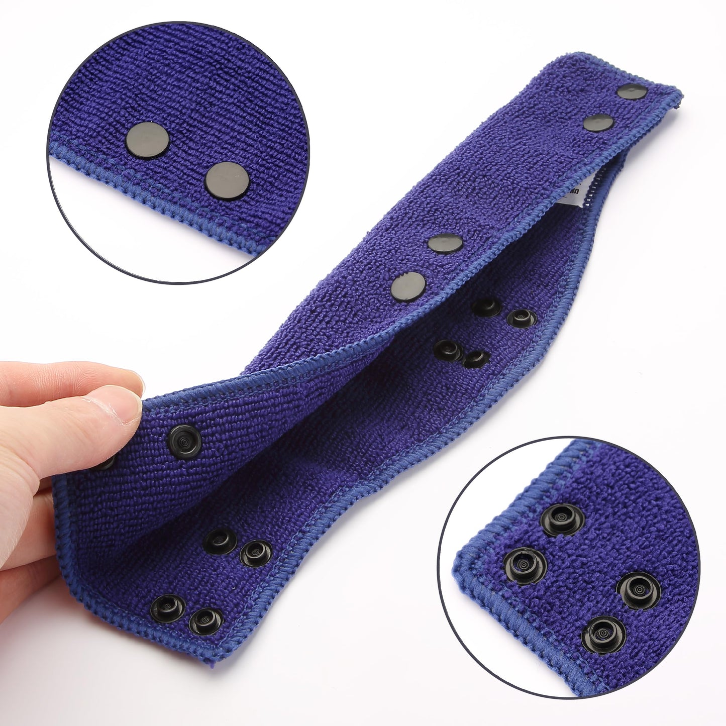 UNCO- Hard Hat Sweatband, 4 pcs, Navy Blue, Hard Hat Liner, Hard Hat Accessories, Sweatbands for Hats, Hardhat Sweatbands Washable, Reusable Hardhat Sweatbands, Sweat Bands for Hard Hats
