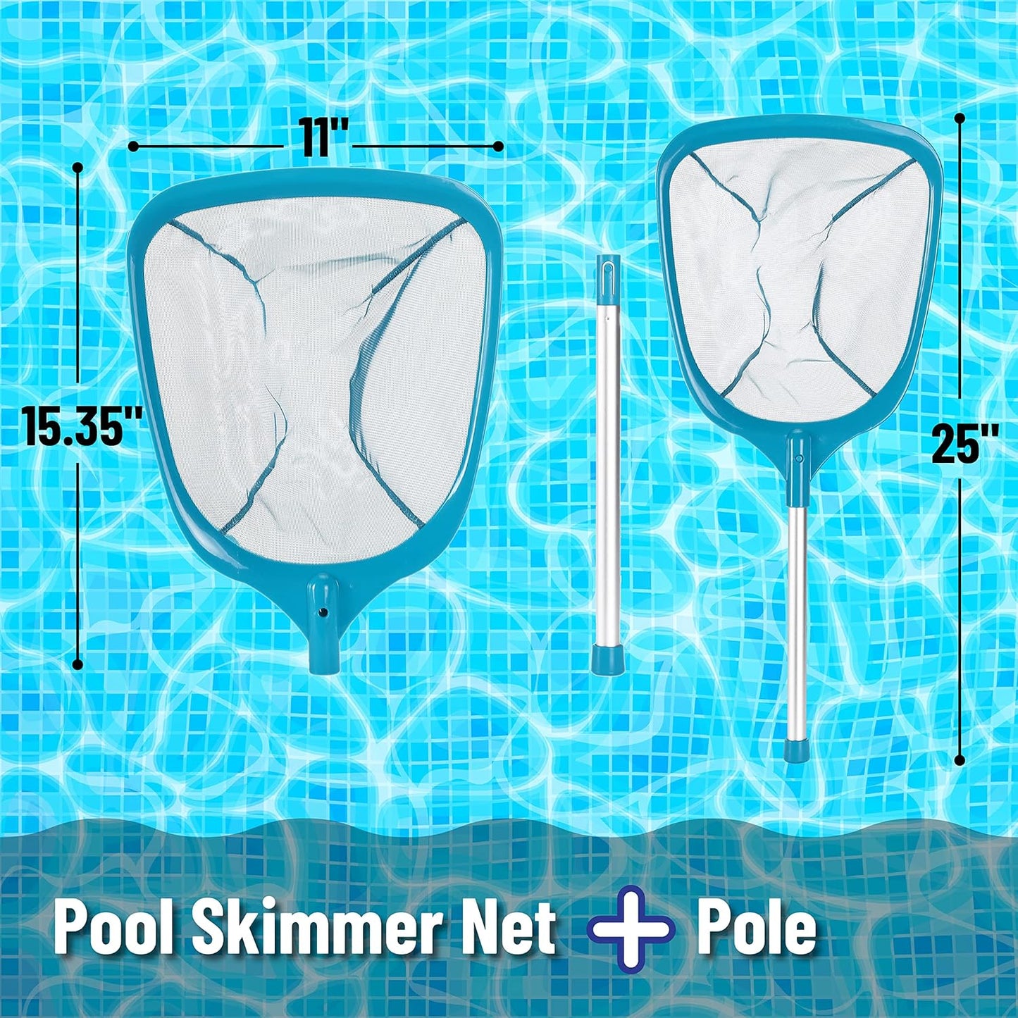 UNCO- Pool Pole Hanger and Skimmer Net with Pole