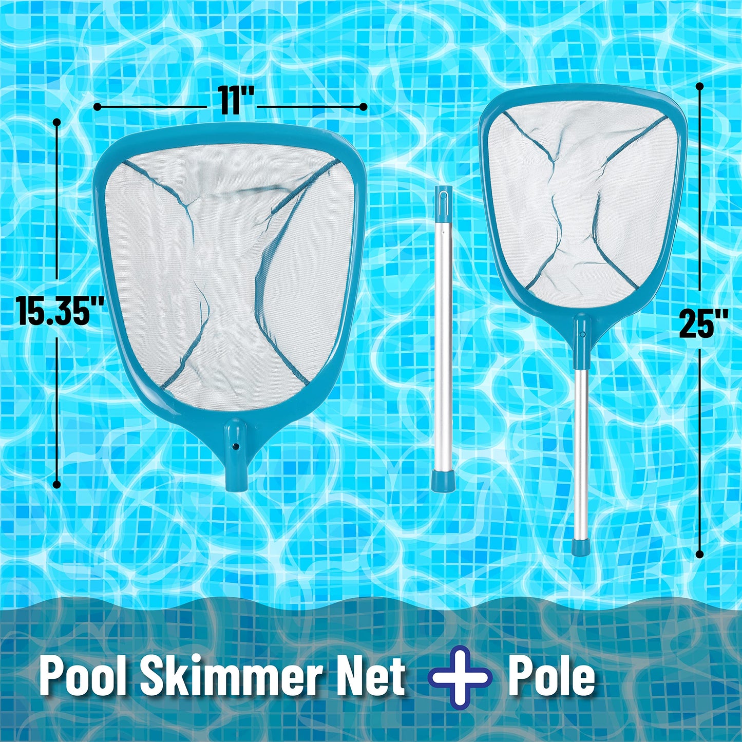UNCO- Pool Pole Hanger and Skimmer Net with Pole