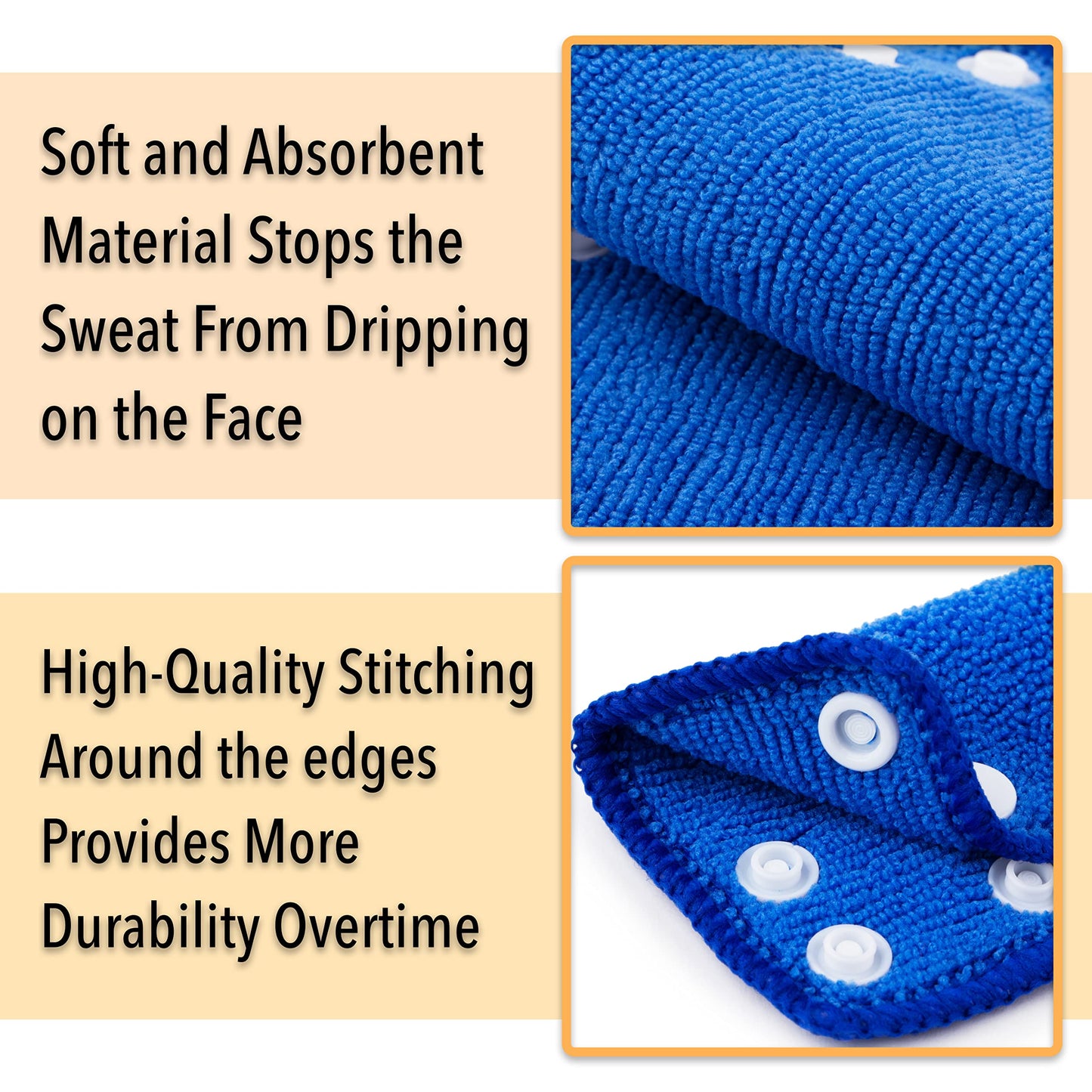 UNCO- Hard Hat Sweatband, 4 pcs, Navy Blue, Hard Hat Liner, Hard Hat Accessories, Sweatbands for Hats, Hardhat Sweatbands Washable, Reusable Hardhat Sweatbands, Sweat Bands for Hard Hats