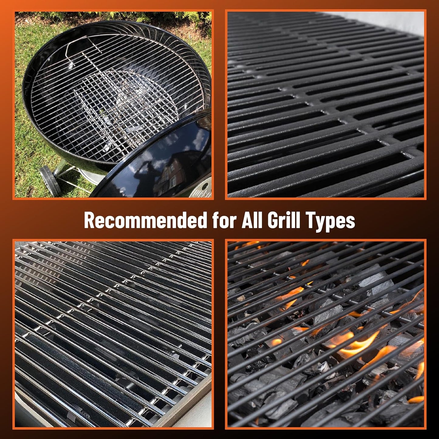 UNCO- 3-Sided Grill Brush Stainless Steel, 12.2", BBQ Grill Brush for Outdoor Grill Cleaning Brush, BBQ Brush, BBQ Brushes for Grill Cleaner Brush, Grill Scraper for Outdoor Grill Brushes