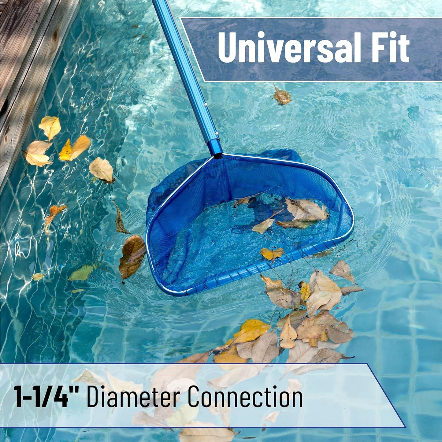 UNCO- Telescopic Pool Pole, 12Ft, Adjustable 3Piece Expandable Step-Up, Telescopic Pole, Pool Poles for Cleaning, Pool Cleaning Pole, Pool Brush Pole, Pool Pole Telescopic, Telescoping Pool Pole