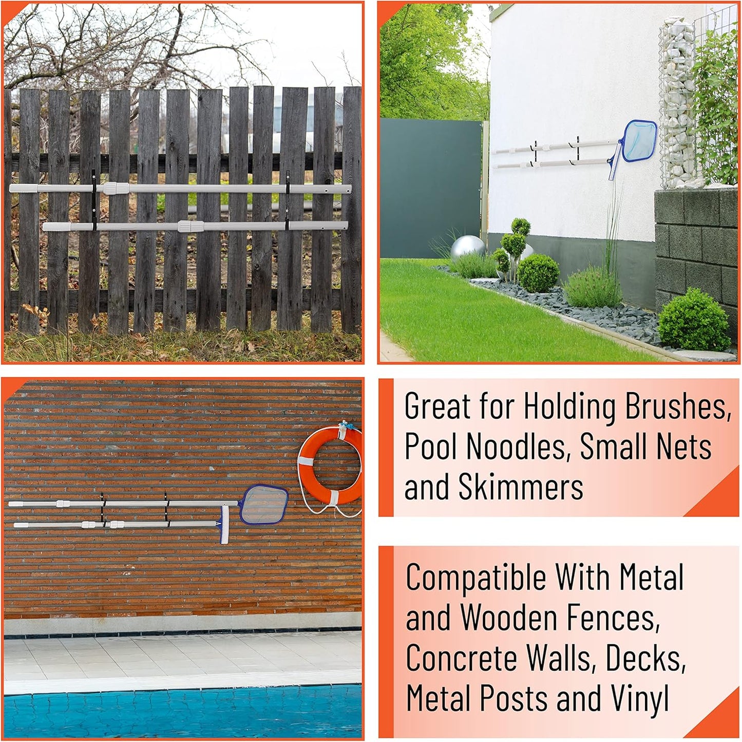 UNCO- Pool Pole Hanger and Skimmer Net