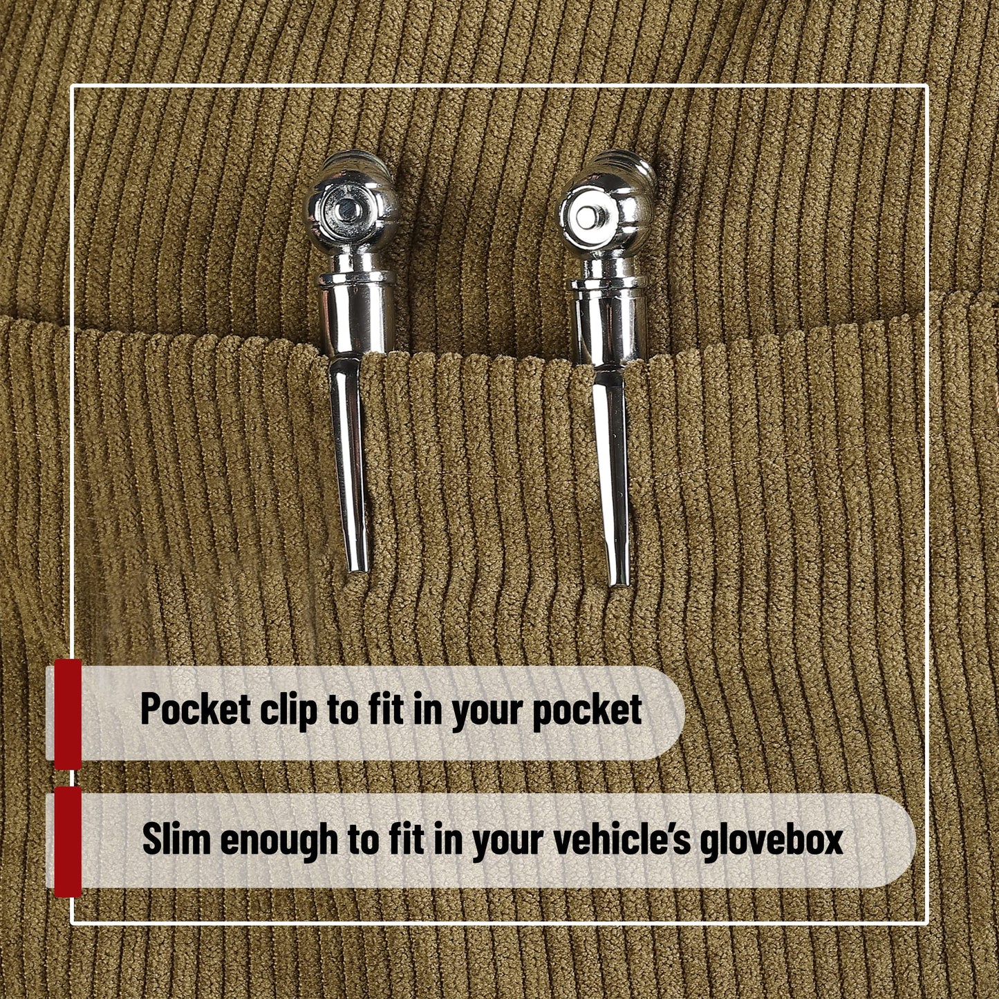 UNCO- Pencil Tire Pressure Gauge, 2 Pack, Blue & Red, 10-75 PSI, Tire Gauges for Tire Pressure, Tire Gauge, Air Pressure Gauge for Tires, Tire Air Gauge Tire Pressure, Car Tire Pressure Gauge