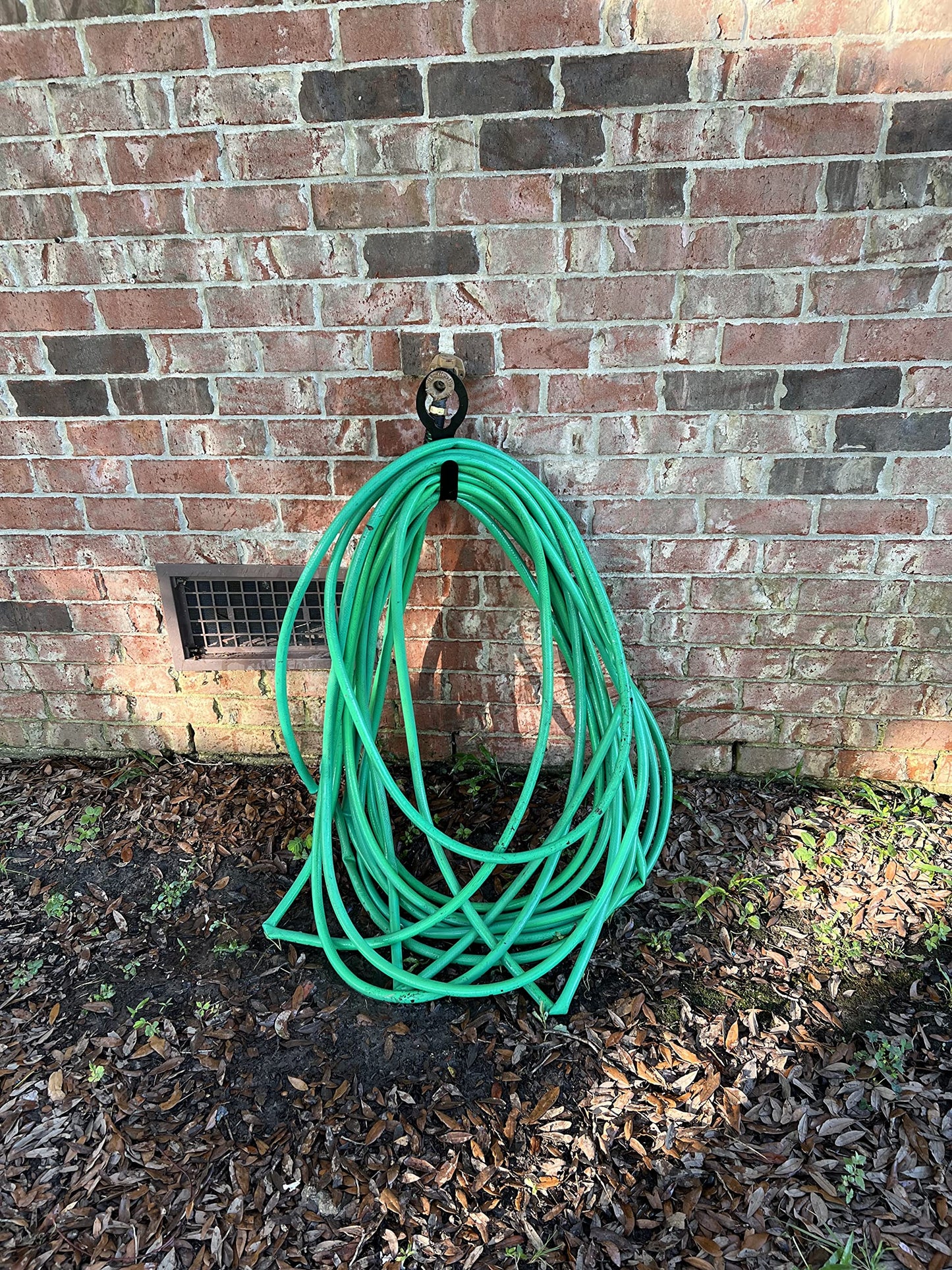 UNCO- Garden Hose Holder, Metal, 2 Pack, Fit 50’ of 5/8” Hose, Garden Hose Hanger, Water Hose Holder, Water Hose Holders for Outside, Portable Hose Holder, Hanging Hose Holder, Garden Hose Carrier