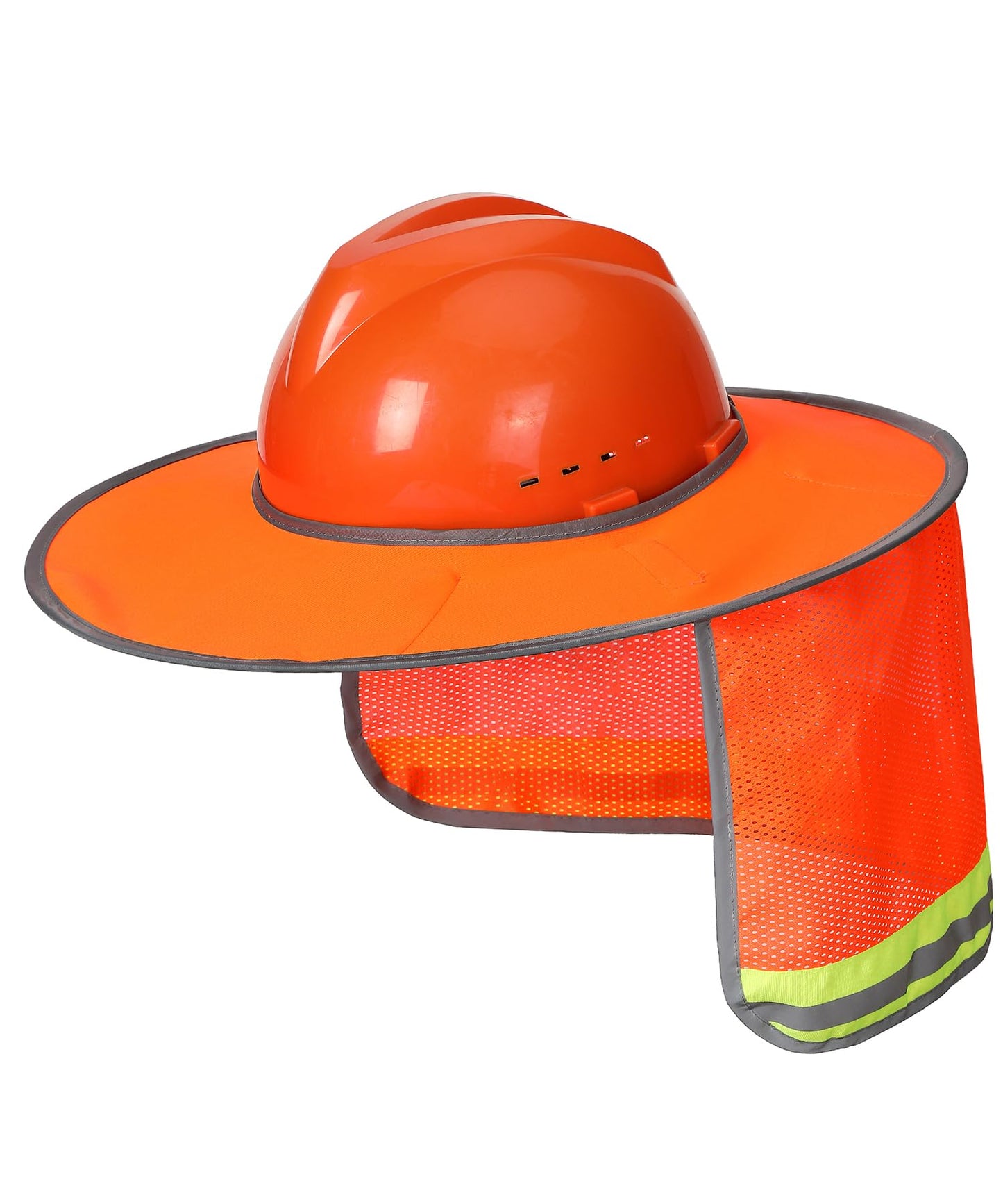 UNCO- Hard Hat Sun Shield, Full & Standard Brim Mesh Sunshade High Visibility Reflective, Hard Hat Sun Shade, Hard Hat Accessories, Hard Hat Visor, Hard Hat Shade, Hard Hat Neck Shade.