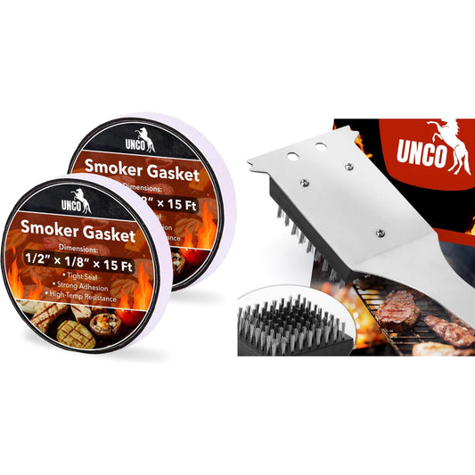 UNCO- Grill Gasket with Grill Brush and Scraper