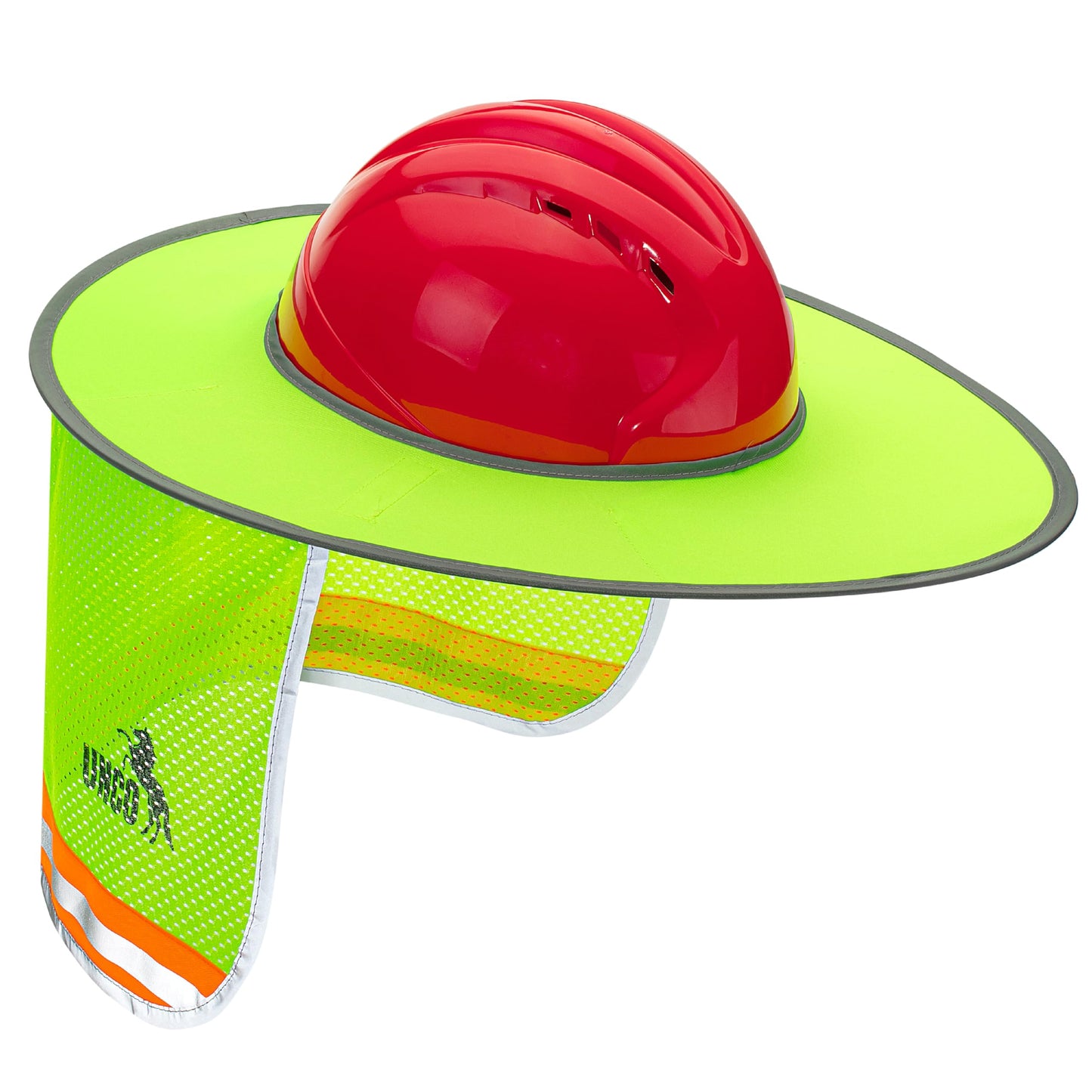 UNCO- Hard Hat Sun Shield, Full & Standard Brim Mesh Sunshade High Visibility Reflective, Hard Hat Sun Shade, Hard Hat Accessories, Hard Hat Visor, Hard Hat Shade, Hard Hat Neck Shade.