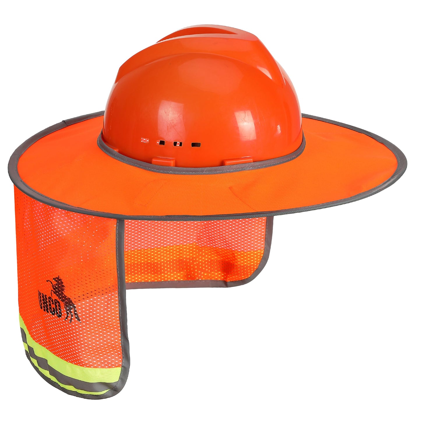 UNCO- Hard Hat Sun Shield, 3 Pack, Full & Standard Brim Mesh Sunshade High Visibility Reflective, Hard Hat Sun Shade, Hard Hat Accessories, Hard Hat Visor, Hard Hat Shade, Hard Hat Neck Shade