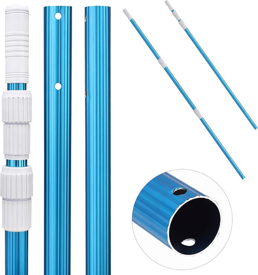 UNCO- Telescopic Pool Pole, 12Ft, Adjustable 3Piece Expandable Step-Up, Telescopic Pole, Pool Poles for Cleaning, Pool Cleaning Pole, Pool Brush Pole, Pool Pole Telescopic, Telescoping Pool Pole