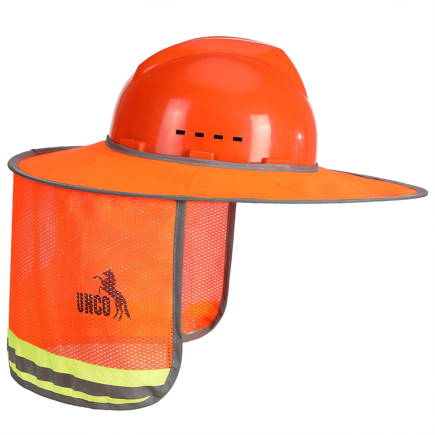 UNCO- Hard Hat Sun Shield, 3 Pack, Full & Standard Brim Mesh Sunshade High Visibility Reflective, Hard Hat Sun Shade, Hard Hat Accessories, Hard Hat Visor, Hard Hat Shade, Hard Hat Neck Shade