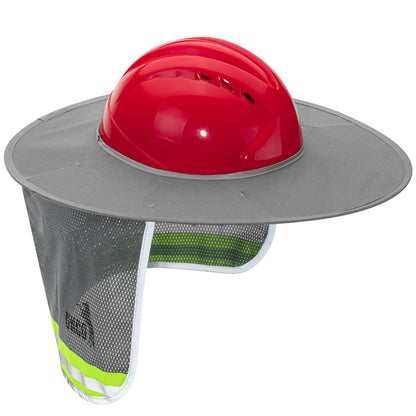 UNCO- Hard Hat Sun Shield, Full & Standard Brim Mesh Sunshade High Visibility Reflective, Hard Hat Sun Shade, Hard Hat Accessories, Hard Hat Visor, Hard Hat Shade, Hard Hat Neck Shade.