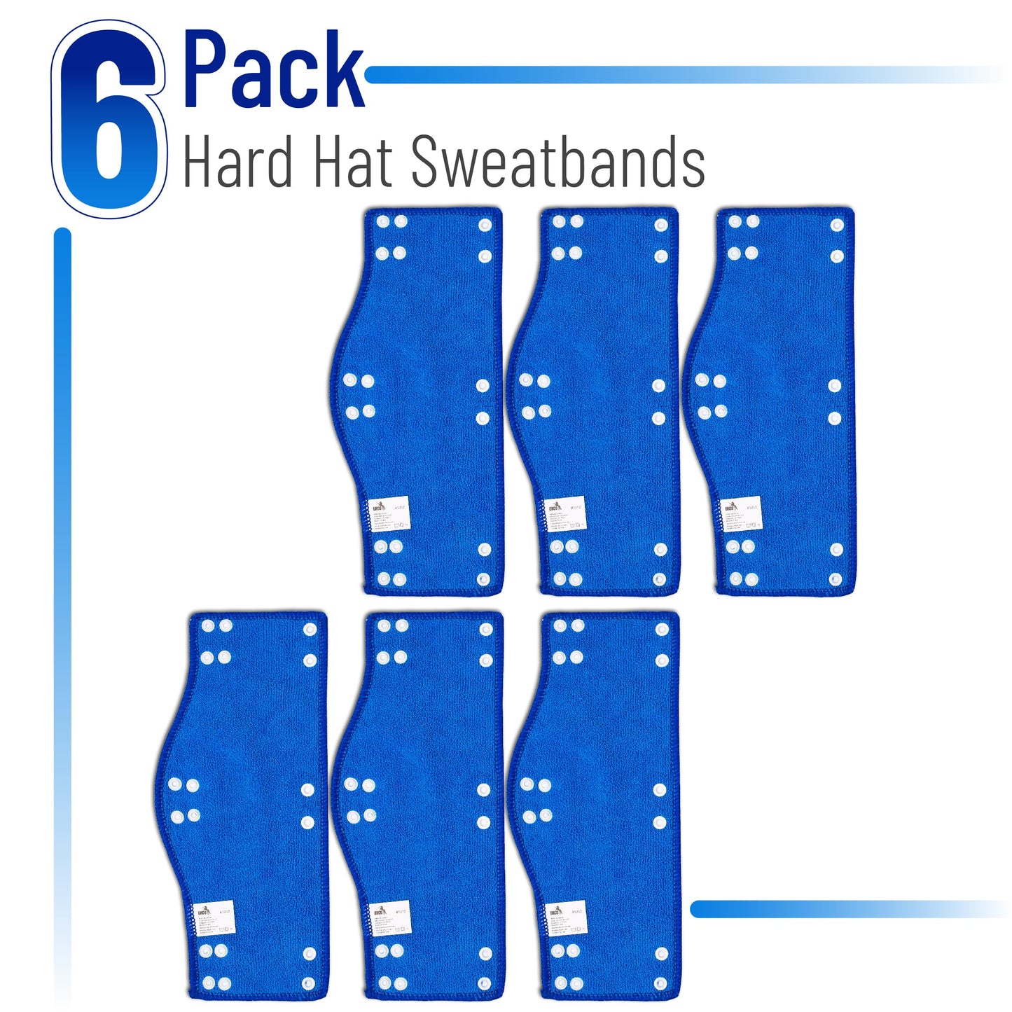 UNCO- Hard Hat Sweatband, 4 pcs, Black, Hard Hat Liner, Hard Hat Accessories, Sweatbands for Hats, Hardhat Sweatbands Washable, Reusable Hardhat Sweatbands, Sweat Bands for Hard Hats